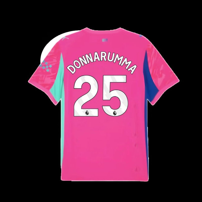 2025-2026 Man City Goalkeeper Home Shirt (Pink) (Donnarumma 25) — Shop Now