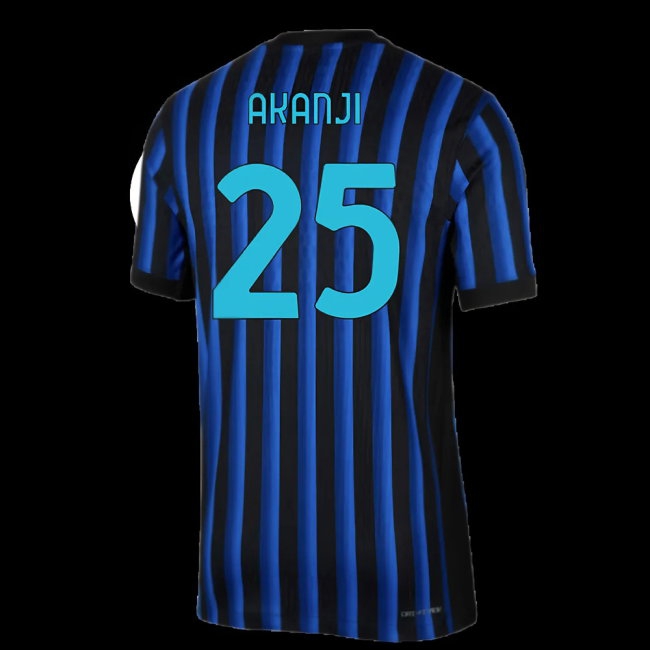 2025-2026 Inter Milan Home Player Version Dri-Fit ADV Shirt (Akanji 25) — Buy Now