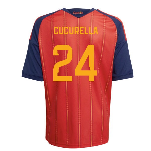 2026-2027 Spain Home Shirt (Kids) (Cucurella 24) — Shop Online