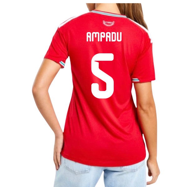 2026-2027 Wales Home Shirt (Womens) (Ampadu 5) — Shop Online