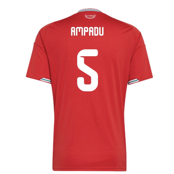 2026-2027 Wales Home Shirt (Ampadu 5) — Shop Now