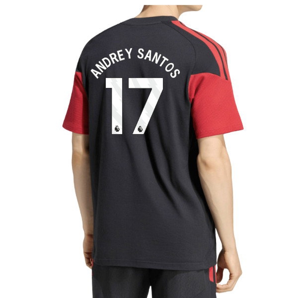 2026-2027 Man Utd Training Tee (Black) (Andrey Santos 17)