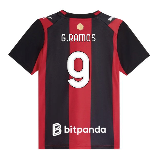 2026-2027 AC Milan Home Shirt (Kids) (G.Ramos 9) — Shop Online
