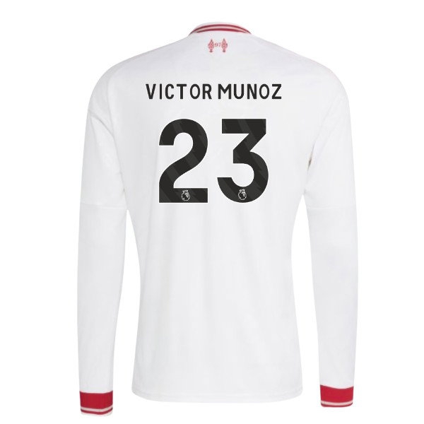 2026-2027 Liverpool Long Sleeve Away Shirt (Victor Munoz 23)