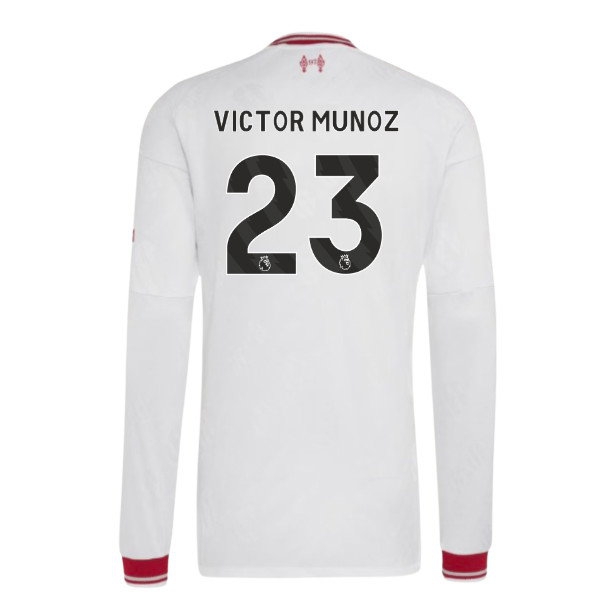 2026-2027 Liverpool match-style Long Sleeve Away Shirt (Victor Munoz 23)