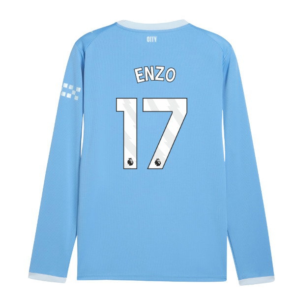 2026-2027 Man City Home Long Sleeve Shirt (Enzo 17) — Shop Now