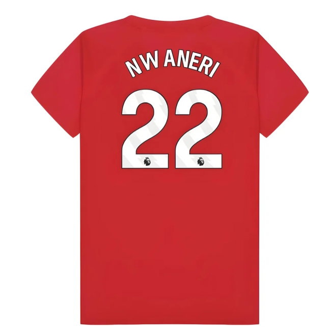 Arsenal Poly T-Shirt (Red) - Kids (Nwaneri 22) — Shop Online