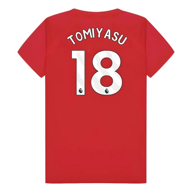 Arsenal Poly T-Shirt (Red) - Kids (Tomiyasu 18) — Shop Online