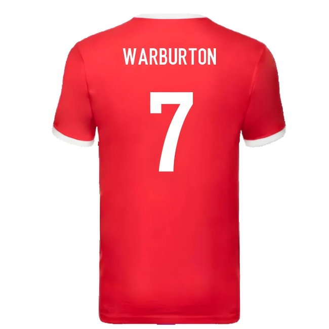 British and Irish Lions Ringer T-Shirt (Red) (Warburton 7) — Shop Now