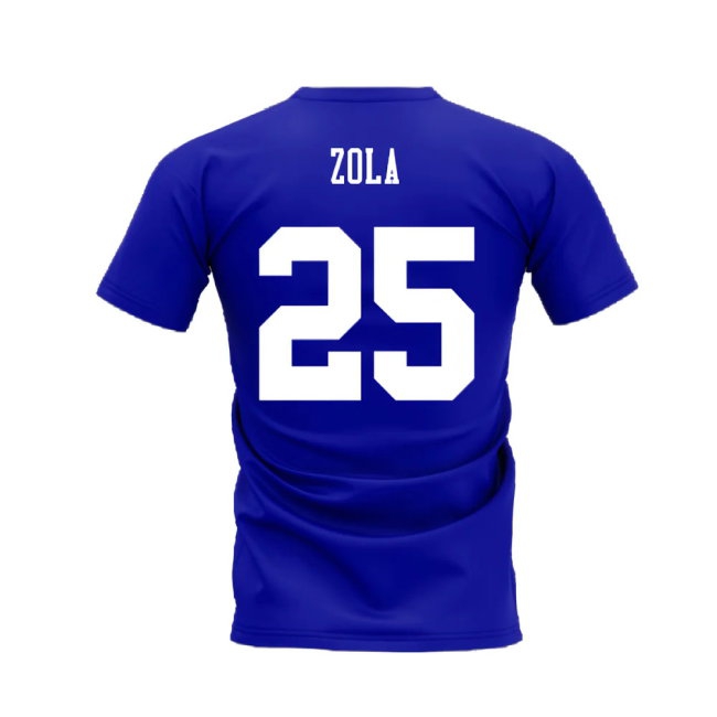 Chelsea 1995-1996 Retro Shirt T-shirts (Blue) (Zola 25) — Shop Now