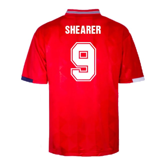 England 1989 Away Retro Shirt (Shearer 9) — Shop Now