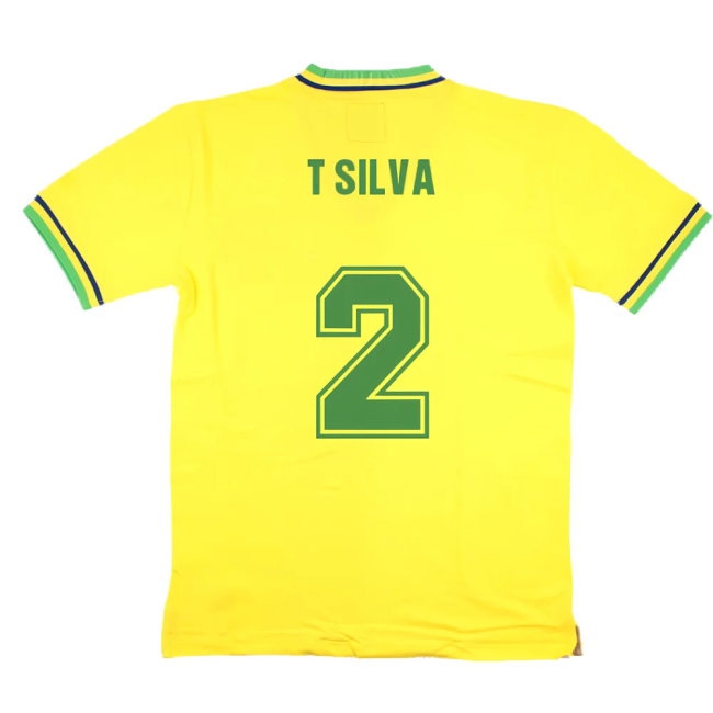 False Nein Brazil Home Football Shirt (T SILVA 2) — Shop Now