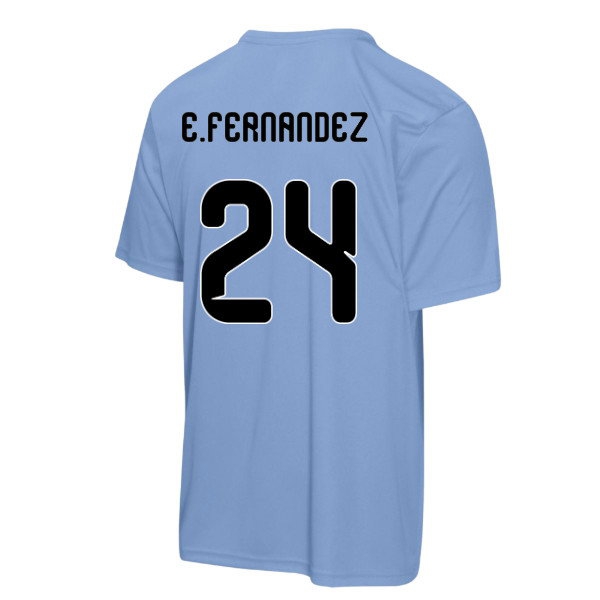 FIFA Argentina 2026 World Cup Poly Tshirt (Blue) (E.Fernandez 24) — Shop Now