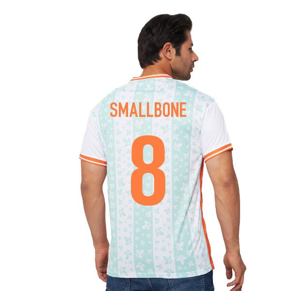 Ireland Legacy Football Jersey White (Wolvate) Adult Short Sleeve (Smallbone 8)
