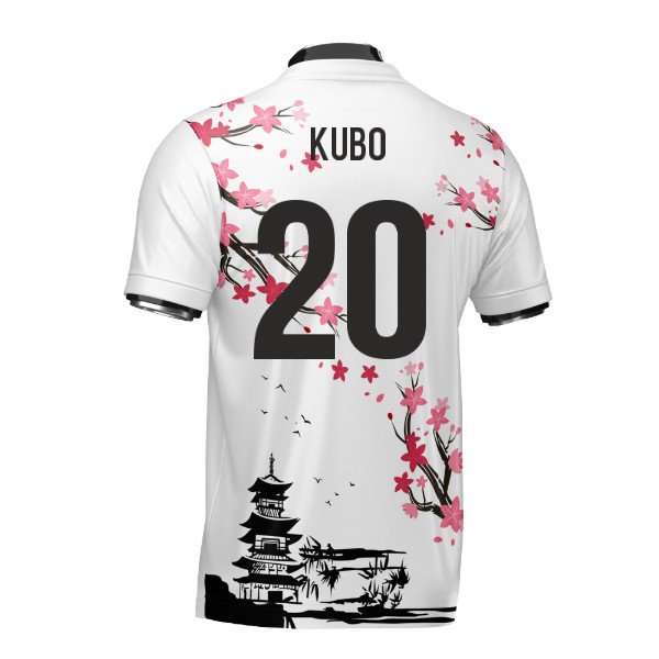 Japan Samurai Heritage Football Jersey (Wolvate) Adult Short Sleeve (Kubo 20) — Buy Now