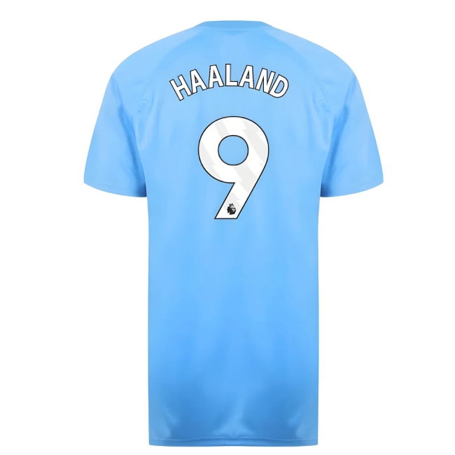 Man City Poly T-Shirt (Blue) (Haaland 9) — Buy Online