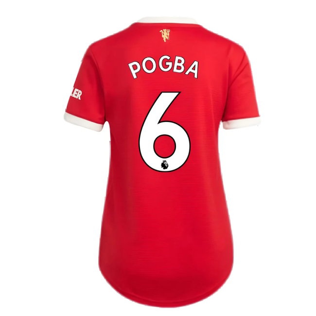 Man Utd 2021-2022 Home Shirt (Ladies) (POGBA 6) — Buy Online