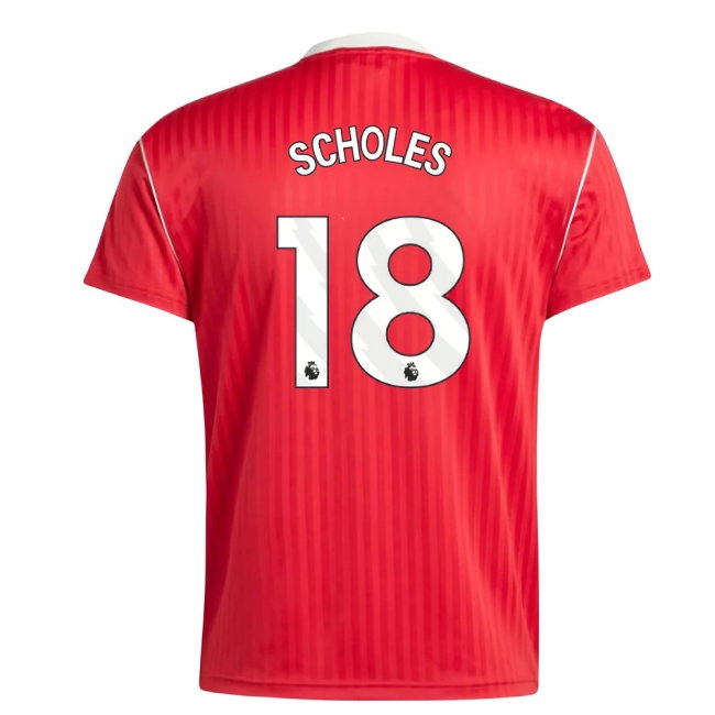 Manchester United Terrace Icons Shirt (Red) (Scholes 18) — Shop Online