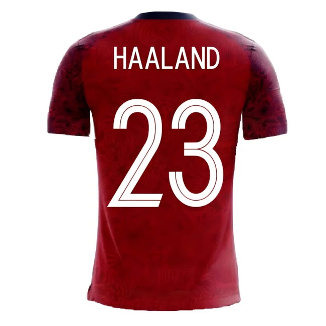 Norway 2025-2026 Home Concept Football Kit (Airo) (HAALAND 23) — Shop Online