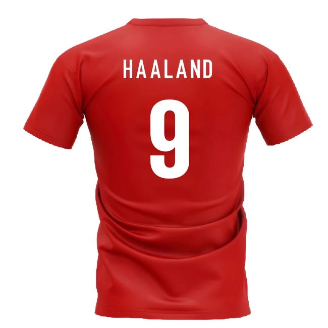 Norway Team T-Shirt - Red (Haaland 9) — Shop Now