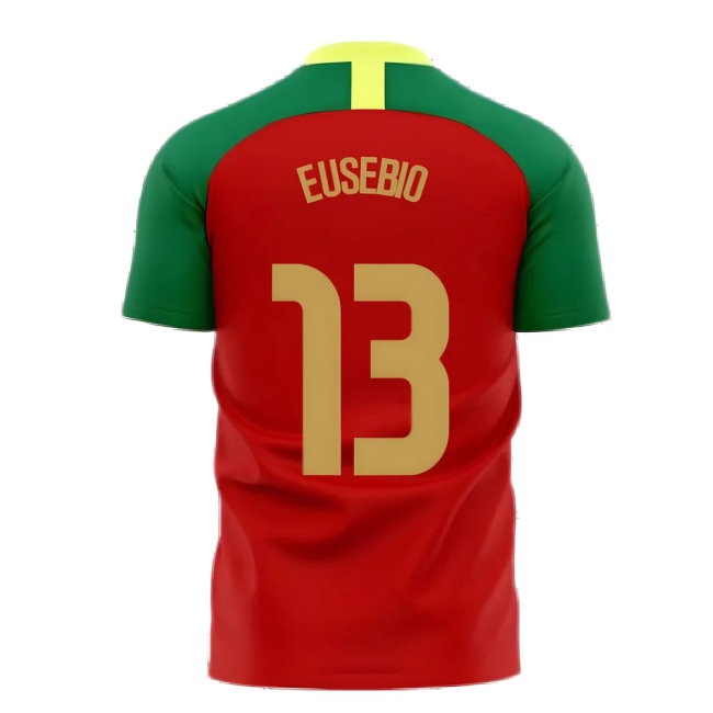 Portugal 2025-2026 Home Concept Football Kit (Airo) (EUSEBIO 13) — Buy Online