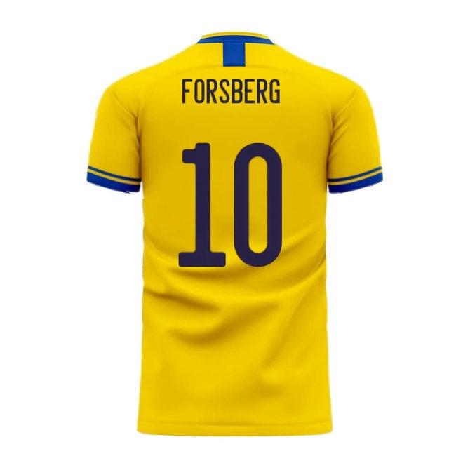 Sweden 2025-2026 Home Concept Football Kit (Libero) (FORSBERG 10)