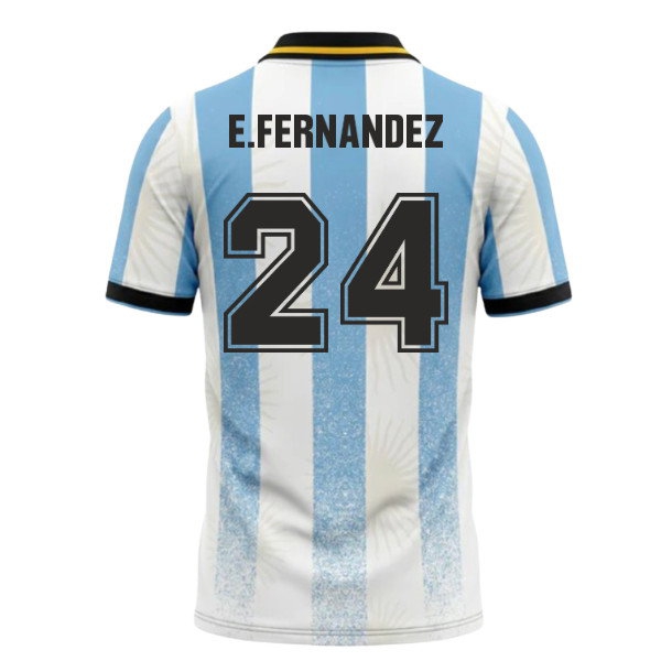 Argentina World Cup 26 Football Shirt (E.Fernandez 24) — Shop Now