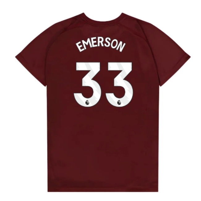 West Ham United Poly T-Shirt (Claret/Blue) - Kids (Emerson 33) — Buy Online