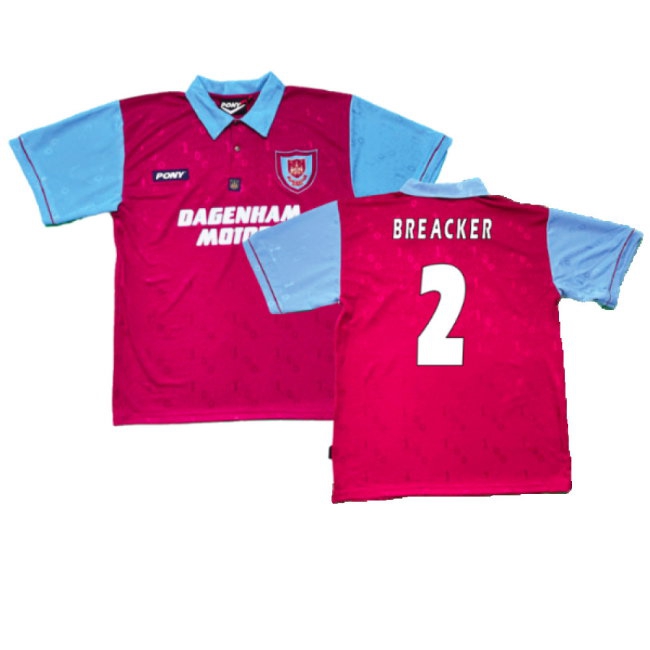 1995-1996 West Ham Centenary Pony Home Shirt (Breacker 2) — Buy Online