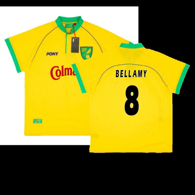 1997-1999 Norwich City Home Pony Reissue Shirt (Bellamy 8)