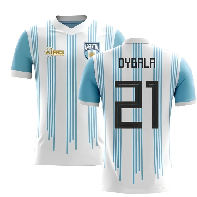 2025-2026 Argentina Home Concept Football Shirt (Dybala 21) — Shop Now