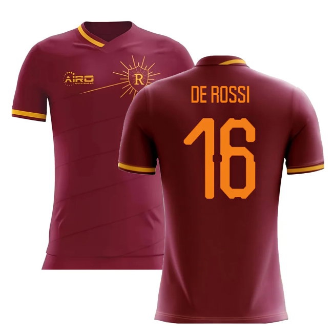 2025-2026 Roma Home Concept Football Shirt (DE ROSSI 16)