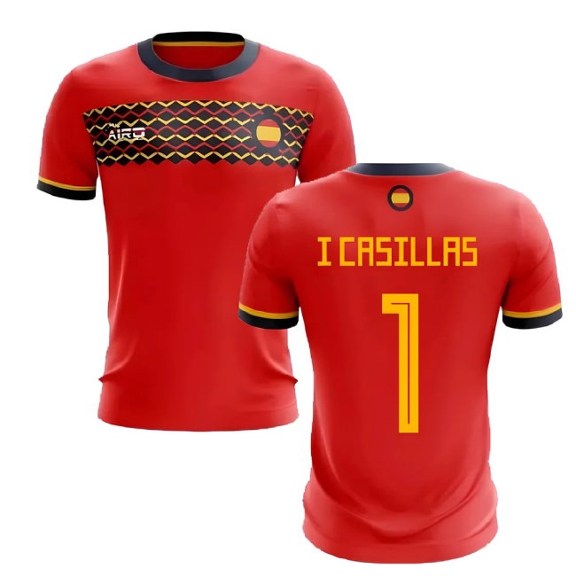 2025-2026 Spain Home Concept Football Shirt (I Casillas 1) — Shop Now