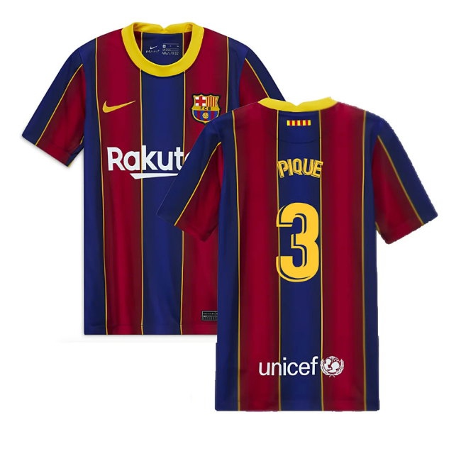 2020-2021 Barcelona Home Jersey (Kids) (PIQUE 3) — Shop Online