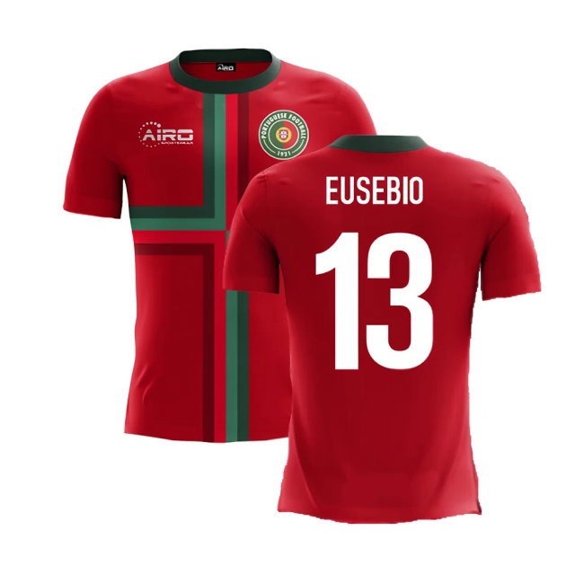 2025-2026 Portugal Airo Concept Home Shirt (Eusebio 13) — Shop Online
