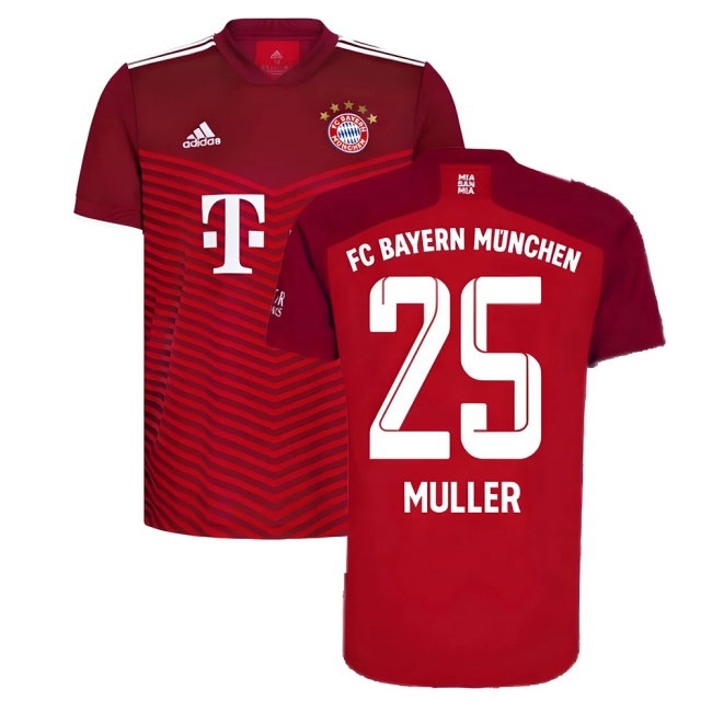 2021-2022 Bayern Munich Home Shirt (MULLER 25) — Shop Now