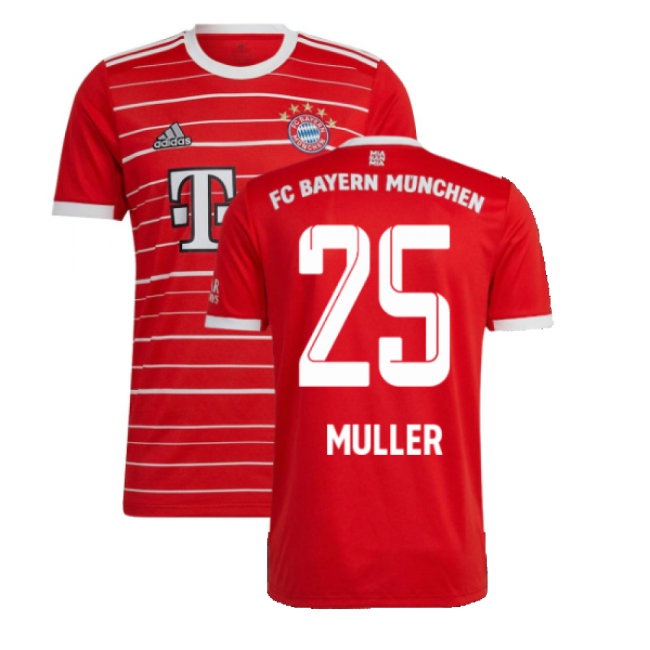 2022-2023 Bayern Munich Home Shirt (Kids) (MULLER 25) — Buy Now