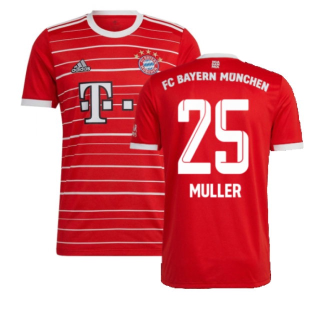 2022-2023 Bayern Munich Home Shirt (MULLER 25) — Buy Online