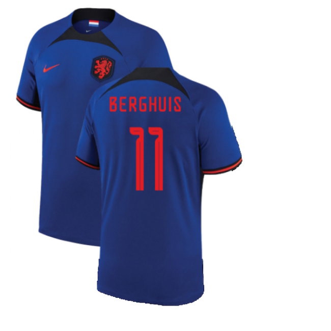 2022-2023 Holland Away Shirt (Kids) (BERGHUIS 11) — Buy Online