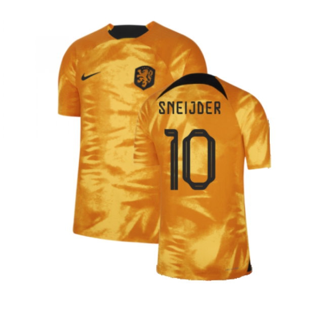 2022-2023 Holland Home Match Shirt (Sneijder 10)