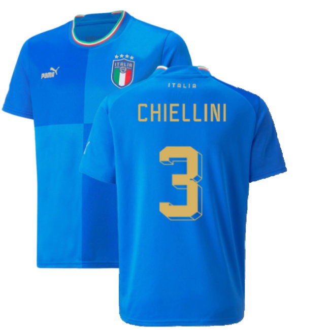 2022-2023 Italy Home Shirt (Kids) (CHIELLINI 3) — Buy Online
