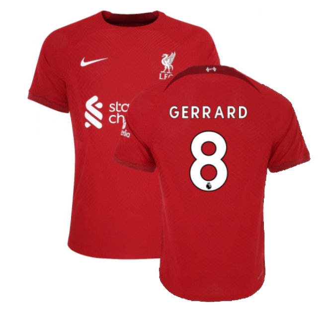2022-2023 Liverpool Vapor Home Shirt (GERRARD 8) — Buy Online