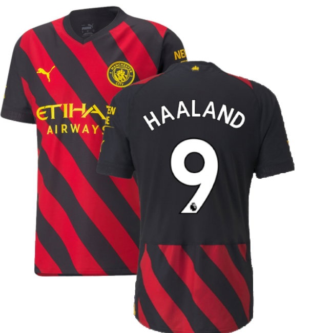 2022-2023 Man City Player Version Away Shirt (HAALAND 9) — Buy Online