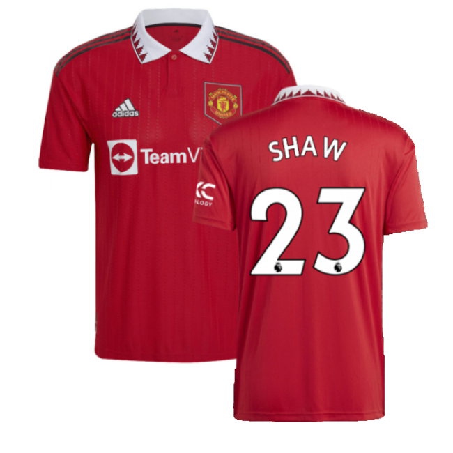 2022-2023 Man Utd Home Shirt (SHAW 23) — Buy Online