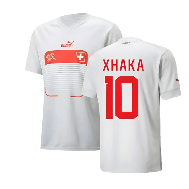 2022-2023 Switzerland Away Shirt (Xhaka 10) — Shop Now