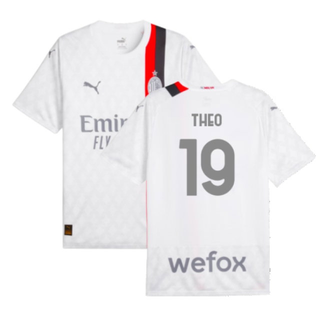 2023-2024 AC Milan Away Shirt (Theo 19) — Shop Now