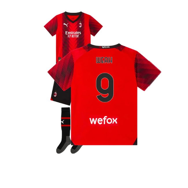 2023-2024 AC Milan Home Mini Kit (Weah 9) — Buy Now