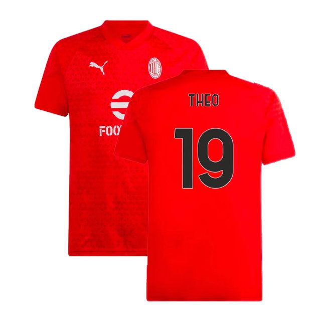 2023-2024 AC Milan Training Jersey (Red) (Theo 19) — Shop Online
