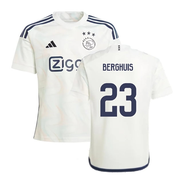 2023-2024 Ajax Away Shirt (Kids) (BERGHUIS 23) — Shop Now