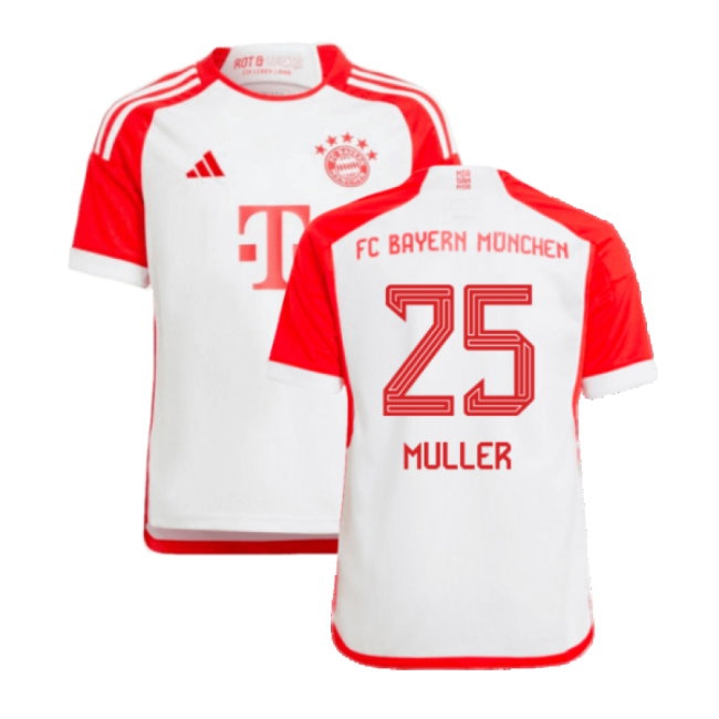 2023-2024 Bayern Munich Home Shirt (Kids) (Muller 25) — Shop Now